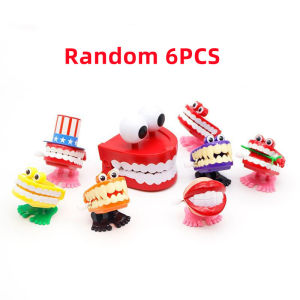 Novelty Funny Walking Tooth Shape Mini Clockwork Jumping Teeth Toys Parent-child Interaction Decompression Childrens Gift