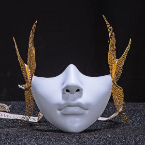 New Mechanical Beauty Chinese Ancient Style Wings Beauty Cute Beauty Mask All Things Half Face Fairy Face Decoration Han Dynasty Dress up