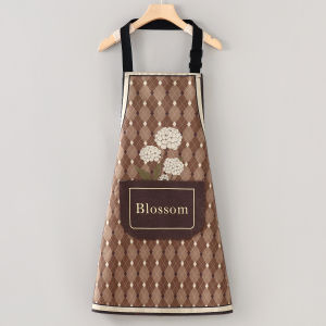 Fashionable Canvas Apron for Women Kitchen Gardening Cooking Professional Wearable All Seasons One Size Fits All Household Cleaning