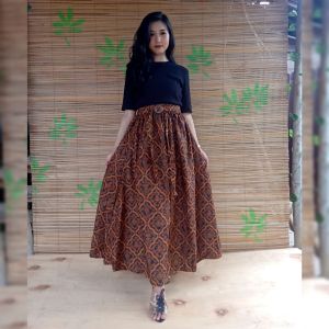 ROK BATIK SOGAN MAYUNG PANJANG WANITA JUMBO