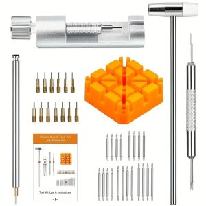 Watch Repair Tool Set Watch Link Band Slit Strap Bracelet Chain Pin Remover Adjuster Tool Kits for Professional Watchmaker Tools