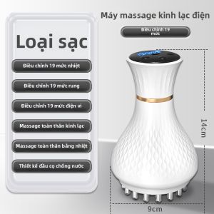 SHUYIKANG | Công Cụ Massage Đầu Toàn Thân Gua Sha Chải Kinh Mạch Bằng Đồng Điện