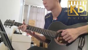 40inch Deviser LS 130T-BK Spruce + Sapele Matt Black Auditorium Acoustic Guitar