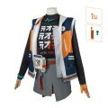 Zenless Zone ZERO Belle ชุดคอสเพลย์ผู้หญิง ZZZ cos เสื้อแจ๊คเก็ตกระโปรงวิกฮาโลวีน. 