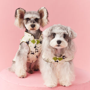 Spring and Summer Dog Clothes Pet New Chinese Shirt Dress Teddy Schnauzer Maltese Yorkshire Bichon Pomeranian