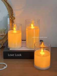 Simulated Electronic Candle Light Night Light Cute Childrens Bedroom Sleep Bedside Small Table Lamp Birthday Gift Atmosphere