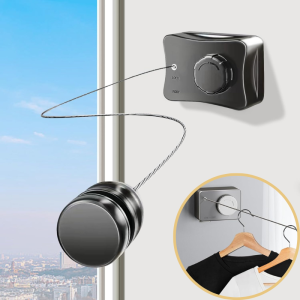 Dây Phơi Quần áo Có Thể thu Vào Bằng Thép Không Gỉ Loại Treo Tường Lắp đặt Không Cần đục Lỗ Giá Phơi Quần áo Vô Hình Dây Phơi Quần áo Trong Nhà