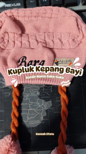 Kupluk Anak Kepang Pompom Request Nama Suka-suka