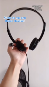 Rapoo H101 Wired Stereo Headset Computer Gaming Headphone With Mic Voice Earphone With 3.5mm Audio Cable Jack for PC