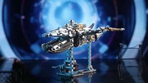 Mechanical Whale Shark Octopus Piranha Manta Ray Sea Fish Building Blocks Bricks Power Motor with Light Animal Toy for Kid Gifts