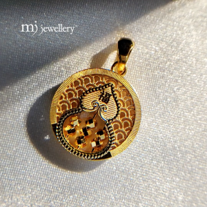 MJ Jewellery 916/22K Gold Abacus Pendant B324