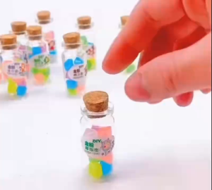 Zodiac Glow Wish Bottle | Luminous Stone Decoration | Glow in the Dark Night Light Gift (12 Signs)