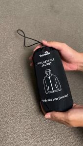 Troveast Urban Windbreaker Jacket Pocket Series Black