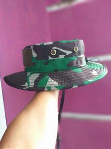 Topi Rimba Loreng TNI premium anti air full velbet