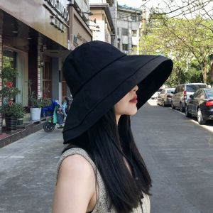 Mũ Lưỡi Trai Chống Nắng Cho Nữ Mùa Hè Phong Cách Hàn Quốc Che Mặt Chống Tia UV Mũ Đi Biển Cotton Lanh Rộng Rãi