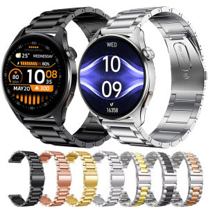 22mm Stainless Steel Watchband For Haylou Watch 4S Metal Strap For Haylou Solar 5/Solar Ultra RS5 R8 S8 S6 RT2 PlusRT3 GST Lite