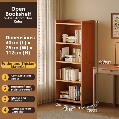 YONGJUE | Storage & Display Bookshelf Wall Leaning Shelf