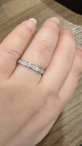 Poh Heng Jewellery 18K Cherish Radiance Diamond Band in White Gold