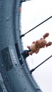 Character Valve Cap Bone | Luminous Bike Valve Cap Glowing Animal Shape High-Quality Silicone Material Dustproof Waterproof (2pcs/set - one character)