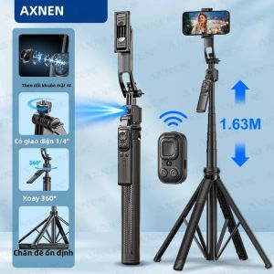 Gậy Tự Sướng Kiêm Chân Máy C17 1630mm/64in Với Khả Năng Xoay 360 Độ °   Điều Khiển Từ Xa Bluetooth Xoay Tự Động Theo Dõi Khuôn Mặt Giá Đỡ Điện Thoại Bốn Chân Cho Android Và iOS