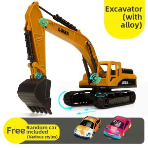 Durable Simulation Concrete Excavator Inertial Engineering Toy Truck