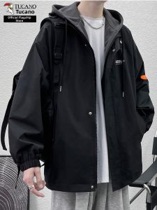 TUCANO | Two-in-One Autumn Winter Big Size Loose American Style Hooded Windproof Workwear Jacket