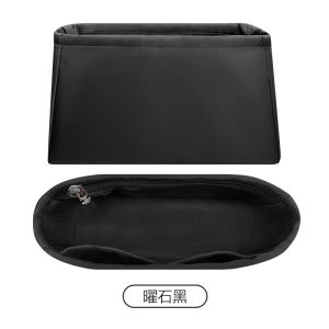 Neoprene Nylon Satin Lining Bag for Handbag Motorcycle Inner Bag Storage Organizer Pure Color Square Shape Universal Use