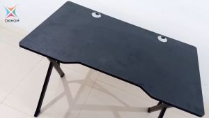 Oxihom Meja Gaming Meja Belajar Meja Komputer PC Meja Kerja Minimalis Meja Kerja Hitam 120X60Cm Meja Komputer Desain Sederhana - Lazada