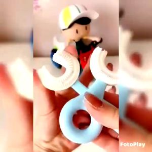 Sikat gigi Bayi Bentuk U Sikat Gigi Anak Silikon Bentuk U