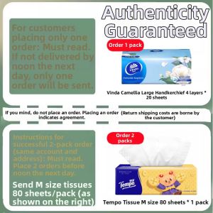 Tempo | Butter Bear Design 4-Layer Tissues