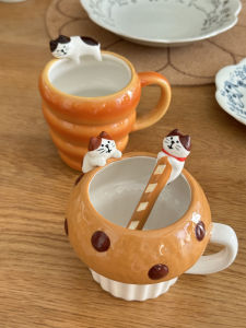 Cute Cat Design Ceramic Mug