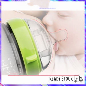 Dot Bayi Botol Susu Bahan Silikon Nano Perak Botol Bayi Susu Dengan Sedotan lembut Wideneck bayi bottle