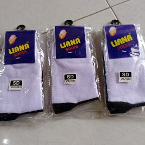 KAOS KAKI PUTIH HITAM SD SMP SMA BAHAN SPANDEK
