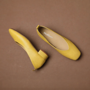 MIOLLIBARN | Ultra Soft French Style Square Toe Nanny Shoes