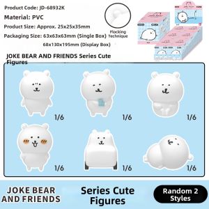 JIANDONGWENCHUANG | Self-mocking Bear Mini Action Figure Car Decor Toy