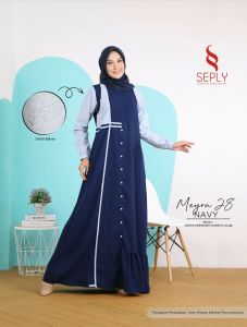GAMIS TERBARU 2021 SEPLY MEYRA 28 - TWILIGHT MAUVE /NAVY #BAJU DRESS REMAJA DEWASA BUSUI PREMIUM KEKINIAN SIMPLE CASUAL ELEGAN BEST SELLER ORIGINAL #ORI #PROMO #OOTD #COD
