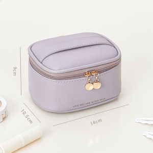 Portable Mini Cute Princess Makeup Bag Small Size Multifunctional Storage New 2025 GOOPEEG Ladies Cosmetic Bag Soft Healing Style