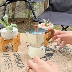 Mokapot 3 Kg ผลิตภัณฑ์เตาเสริมคู่หม้อโมก้าพอทพร้อมเตา ชุด Mokapot ขนาด 3 คัพ พร้อมเตา แบรนด์ Roof Coff หม้อต้มกาแฟ ชุดชงกาแฟสาย Camping