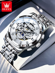 OLEVS | Multi-function Business Open Heart Waterproof Mens Watch