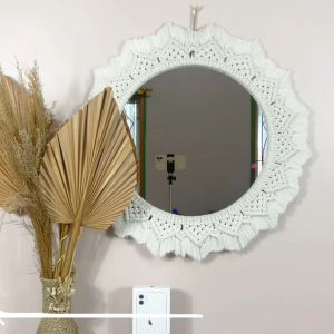 MINIMALY07 Kaca Dinding (DIAMETER 50CM) Cermin Dinding Cermin Cermin Aesthetic Cermin Gantung
