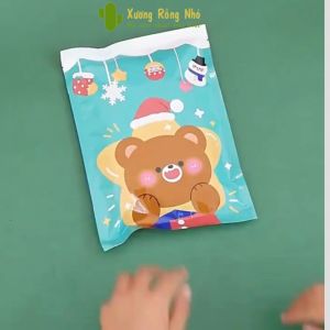 Bộ Thước Kẻ Bút Chì Vẽ Hoạt Hình Giáng Sinh Ngẫu Nhiên Dùng Làm Quà Tặng Cho Bé Xương Rồng Nhỏ