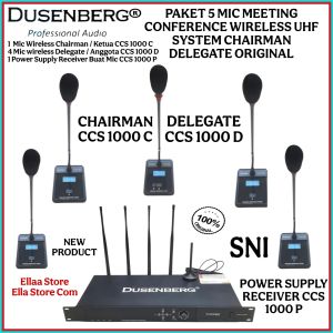 New Promo Paket Mic Meja Meeting Conference Wireless DUSENBERG CCS 1000Total 5 Mic Wireless Original SNI
