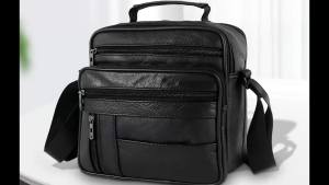 Shoulder Bag Men Small Crossbody Backpack Shoulder Bag with Adjustable Shoulder Straps PU Leather/Oxford Cloth Chest Bag Daypack