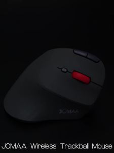 JOMAA | JOMAA ErgonomicTrackball Mouse Bluetooth & 2.4GHz Wireless Mouse Finger Control Large Soft Palm Rest for PC Laptop Mac