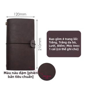 Sổ Lập Kế Hoạch Viết Tay Du Lịch Phong Cách Vintage Lò Xo