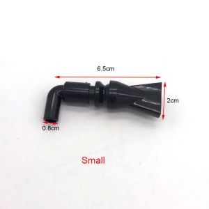 Black Aquarium Fish Tank Water Pump Filter Water Outlet Nozzle Return Pipe Fitting Four Sizes Aquarium Accessories 360 Degrees