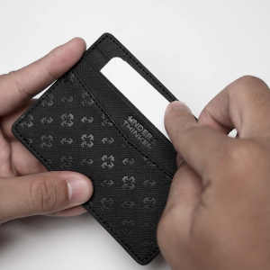 Ví Da Đựng Thẻ Monogram Card Holder Nhỏ Gọn Nam Nữ Bóp Đựng Tiền Mini Nhiều Ngăn| M STUDIO