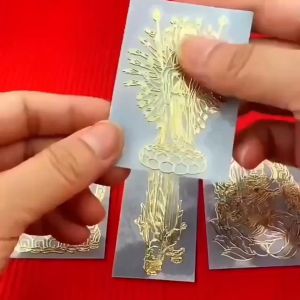 关公财神金属贴文财神手机贴纸武财神招财进宝个性妈祖关公装饰贴 God of Wealth Guan Gong Zhao Gongming Mobile Phone Sticker Back Sticker God of Wealth Metal Sticker Computer Sticker