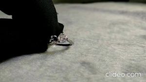 Tiaria - Cincin Perak S925 Asli Anti Karat Lapis Emas Putih 18K Original Aksesoris Wanita --KZCR498-C-7