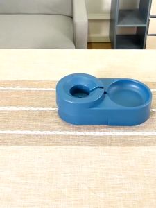 ชามอาหาร ถาดอาหาร Pet Bubble bowl 2in1 ขาด1.8ลิตร เติมน้ำ หัวระบาย อัตโนมัติ ชามอาหารแมว ชามอาหารหมา